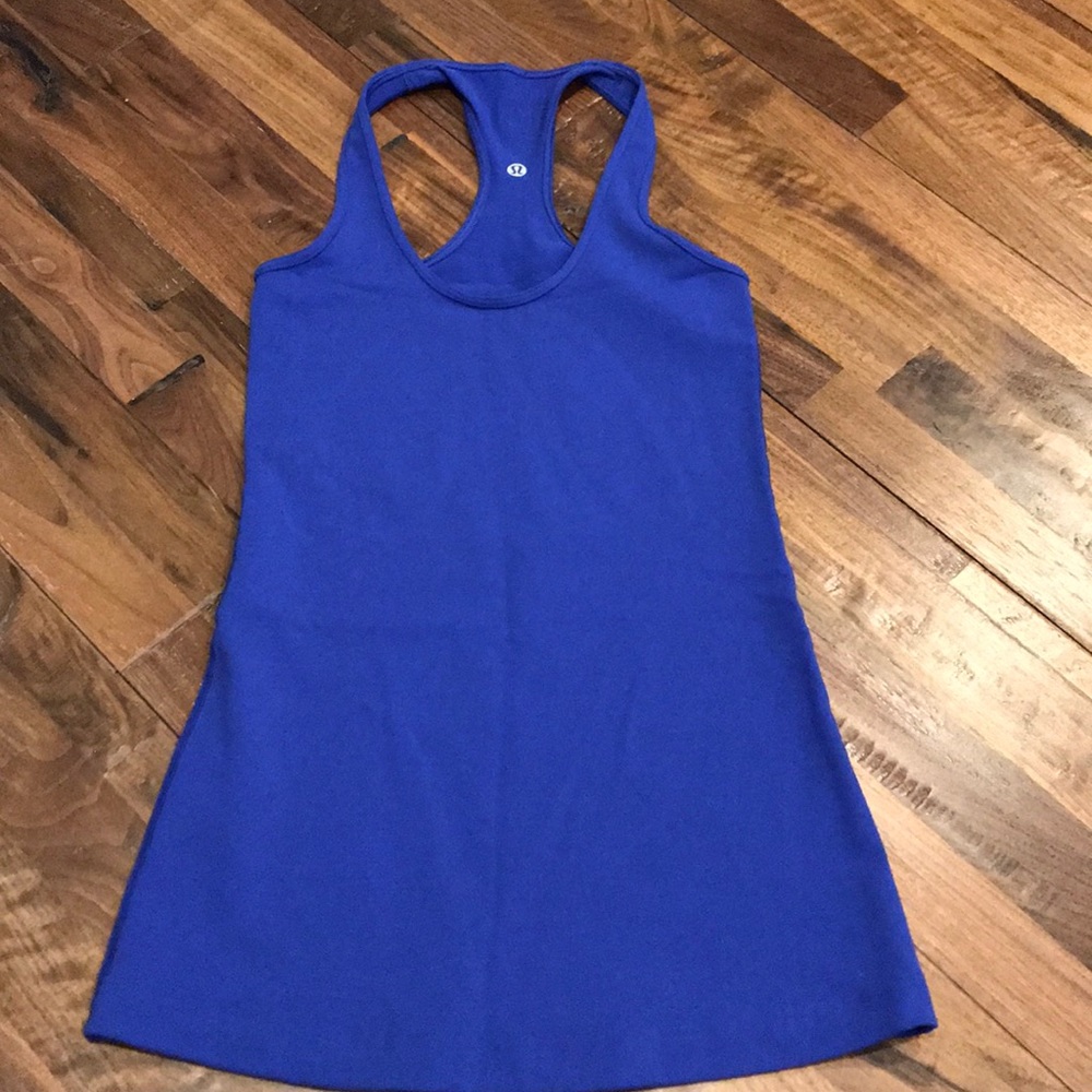 Lululemon cool racerback tank in royal blue